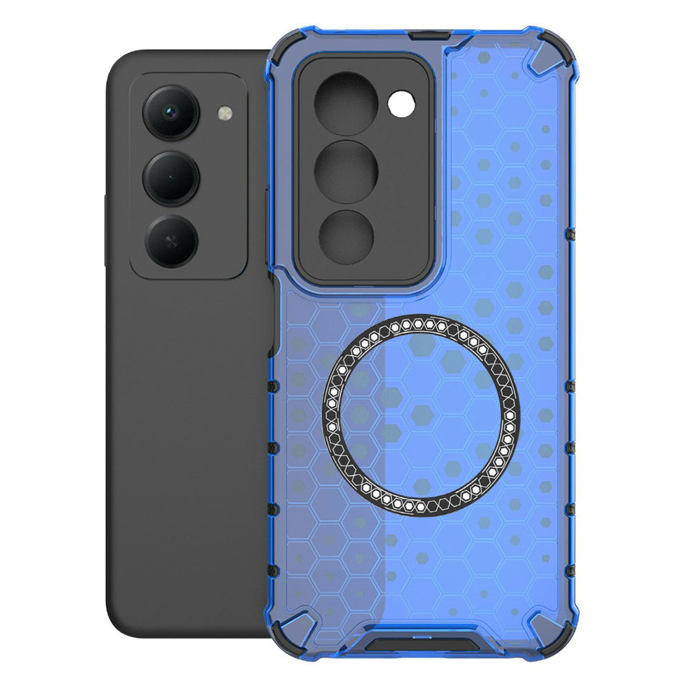 Techsuit - HoneyComb Shield MagSafe - Xiaomi Redmi 15 4G / Redmi 15 5G - Blue