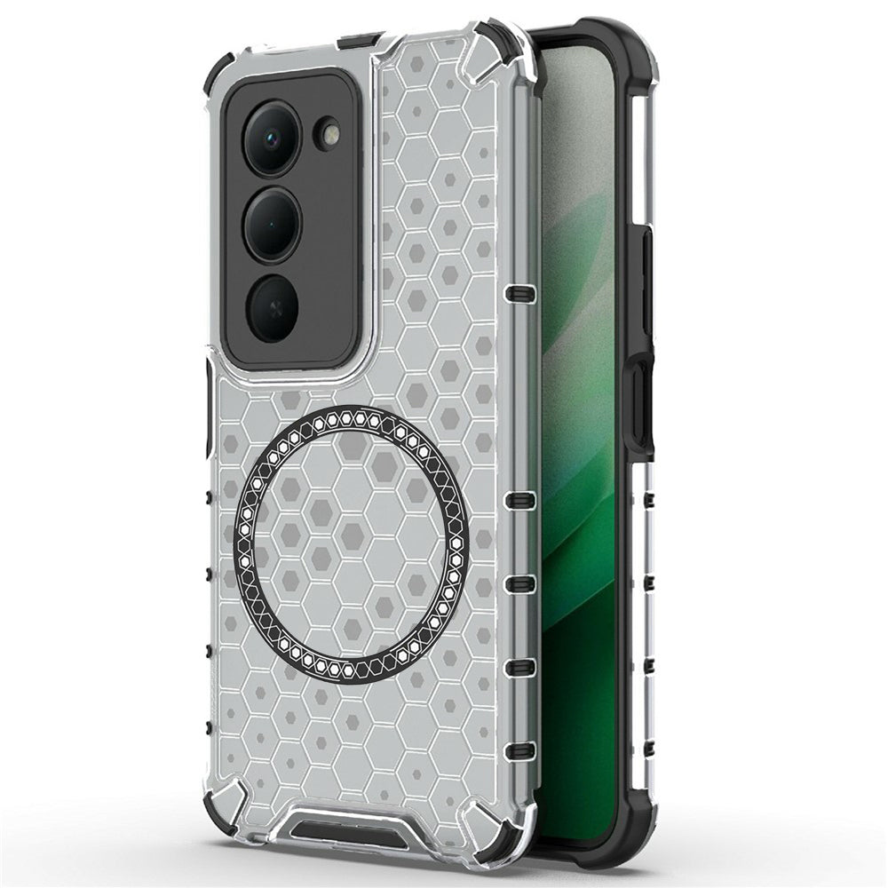 Techsuit - HoneyComb Shield MagSafe - Xiaomi Redmi 15 4G / Redmi 15 5G - White