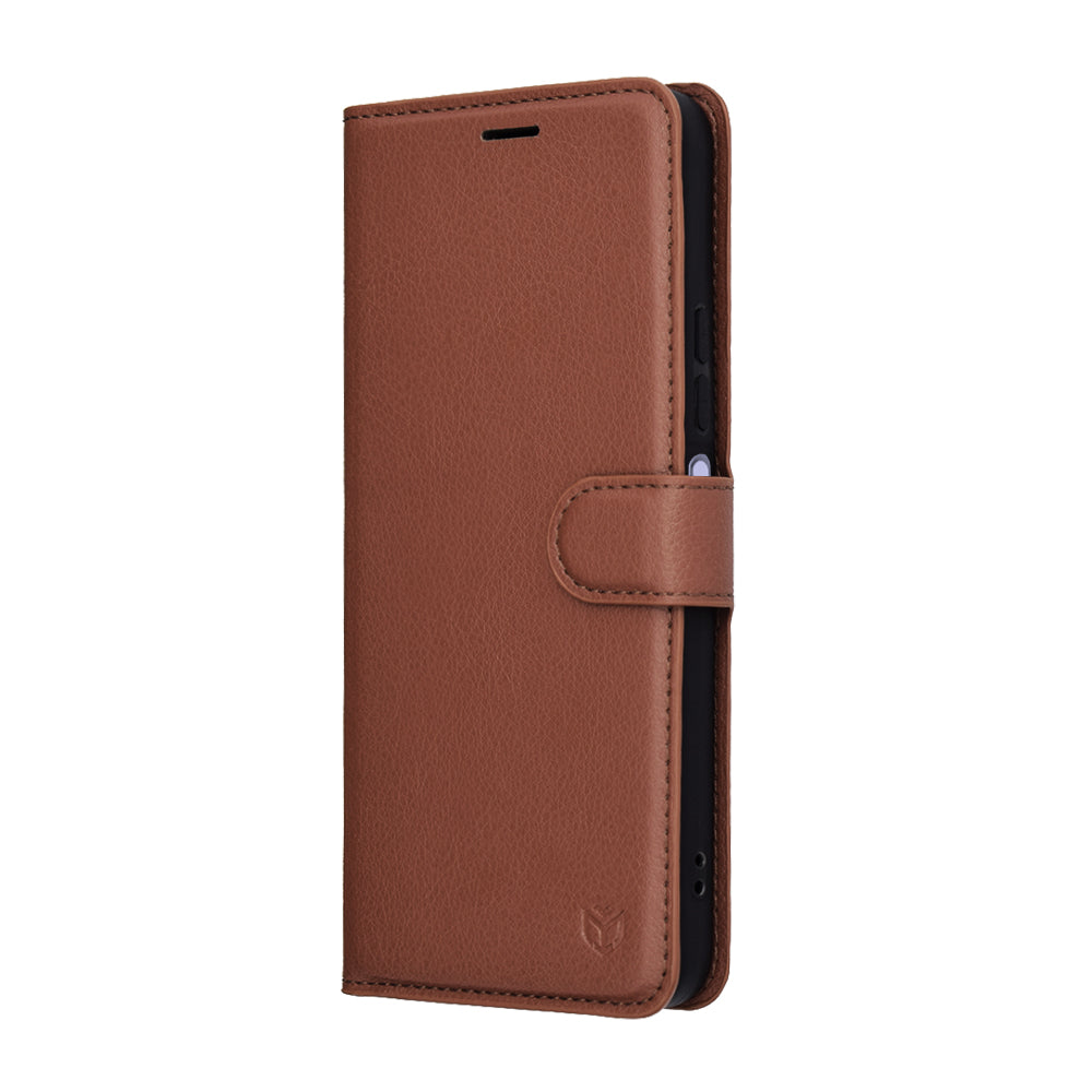 Techsuit - Leather Folio - Xiaomi Redmi 15 4G / Redmi 15 5G - Brown
