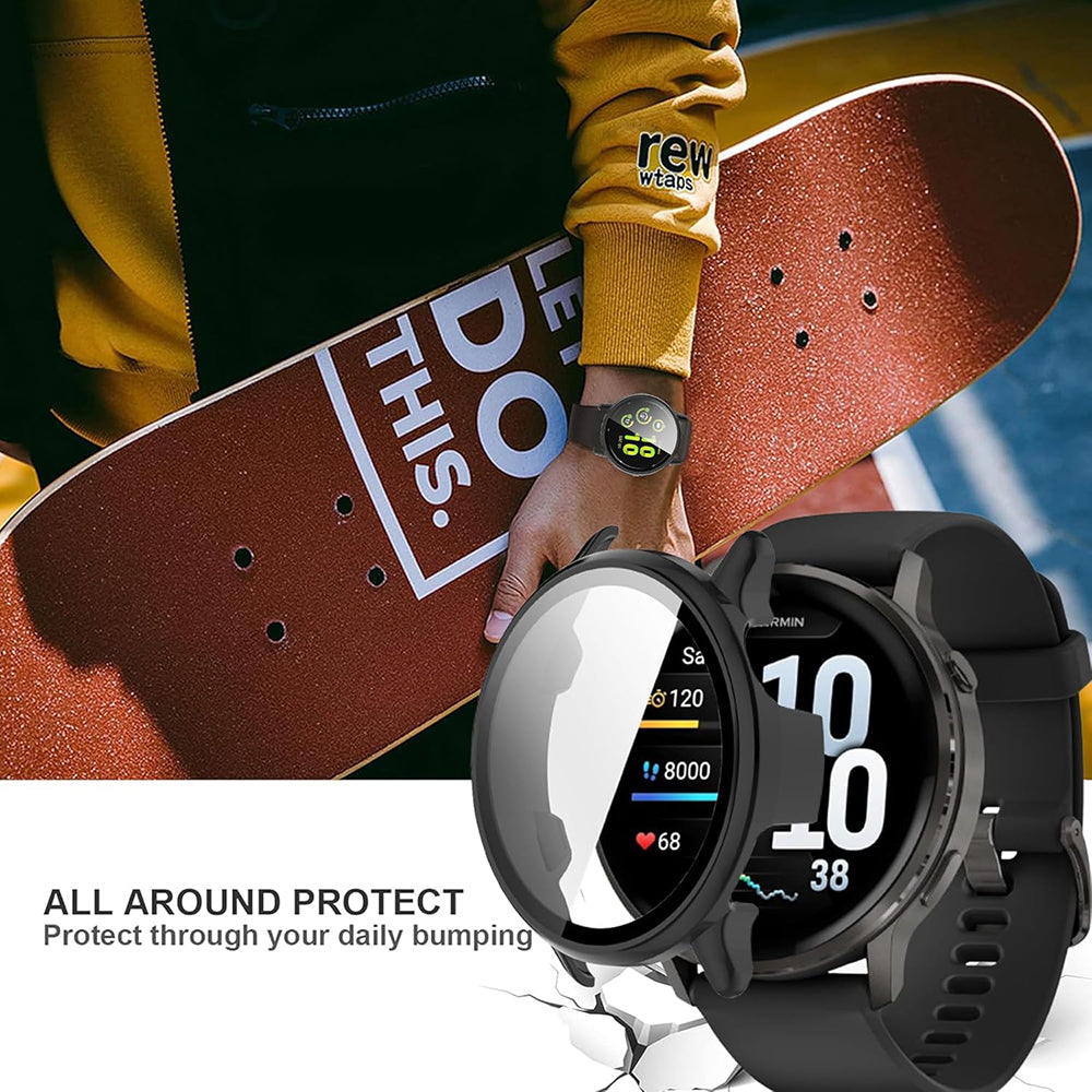 Techsuit - Defense360 Pro + Screen Protector - Garmin Venu 4 41mm - Black