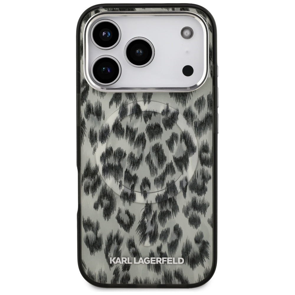 Karl Lagerfeld - IML Leopard Pattern MagSafe (KLHMP17LHDLEOICW) - iPhone 17 Pro - Brown