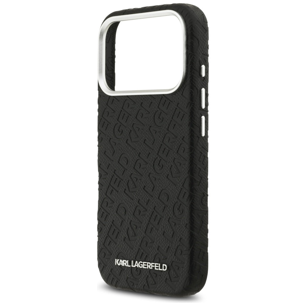 Karl Lagerfeld - Hardcase FW Stamped Karl MagSafe (KLHMP17LPGKLFOFK) - iPhone 17 Pro - Black