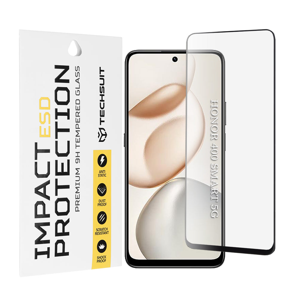 Techsuit - ESD Glass - Honor 400 Smart 5G / 400 Smart 4G / 200 Smart / 90 Smart /  X7d 4G / X7b 4G / X7bÂ 5GÂ /Â X7c - Black
