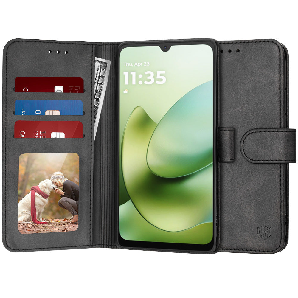 Techsuit - Diary Book - Motorola Moto G06 - Black