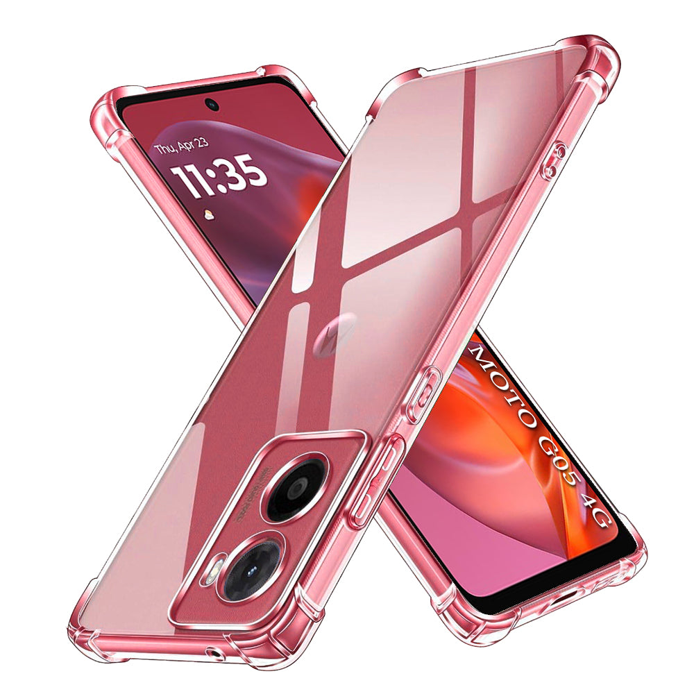 Techsuit - Shockproof Clear Silicone - Motorola Moto G05 / E15 - Clear