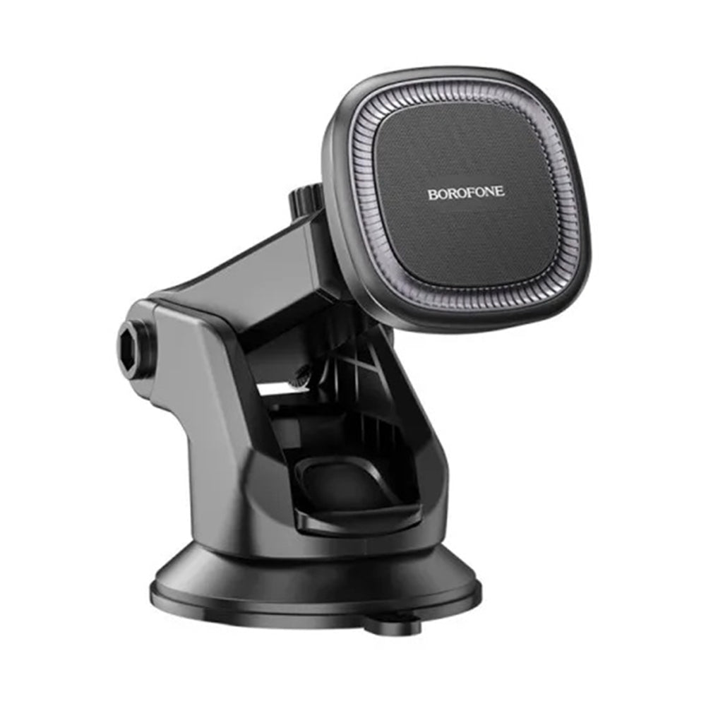 Borofone - Car Holder Ice (BH97) - Magnetic, with Suction Cup, for Dashboard/Windshield, 360° Adjust - Black Gray