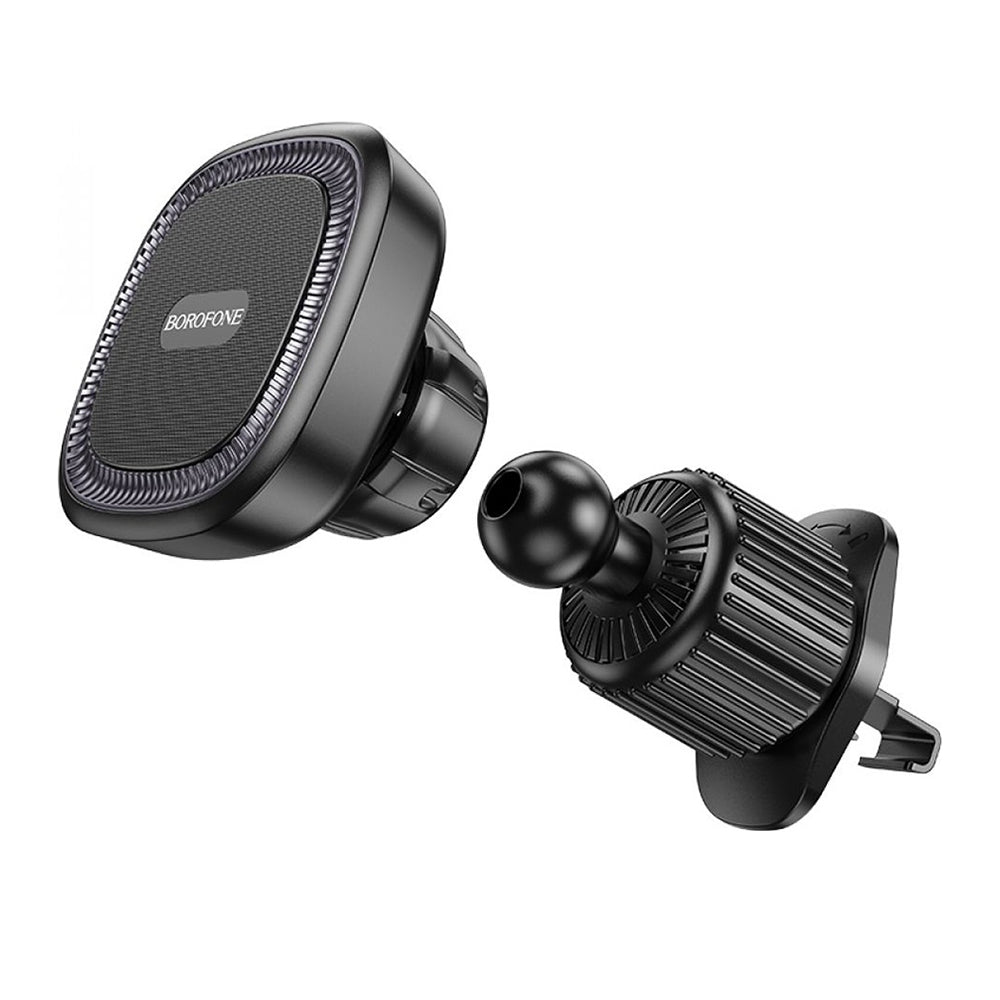Borofone - Car Holder Ice (BH96) - Magnetic, for Air Vent, 360° Adjust - Black Gray