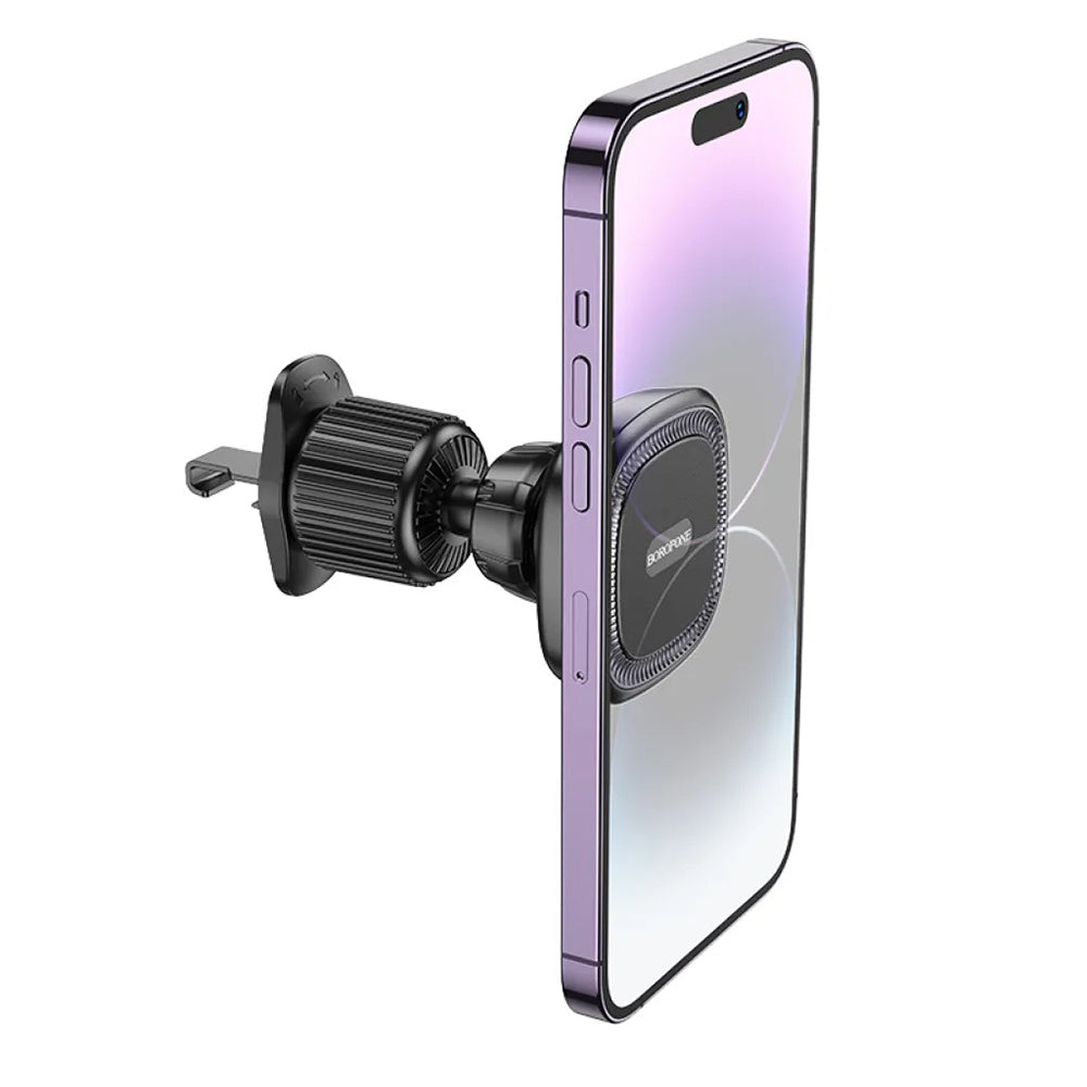 Borofone - Car Holder Ice (BH96) - Magnetic, for Air Vent, 360° Adjust - Black Gray