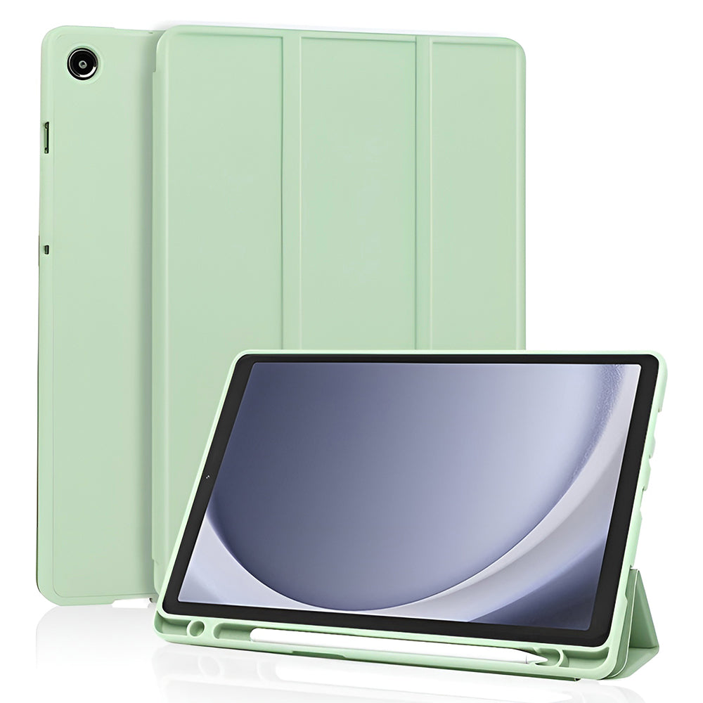 Techsuit - Flex Trifold (with Pencil Holder) - Galaxy Tab A11 / A9 - Matcha Green