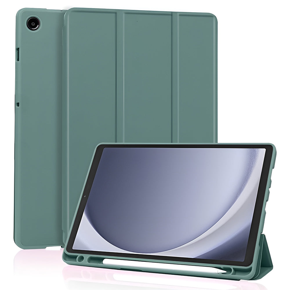 Techsuit - Flex Trifold (with Pencil Holder) - Galaxy Tab A11 / A9 - Green