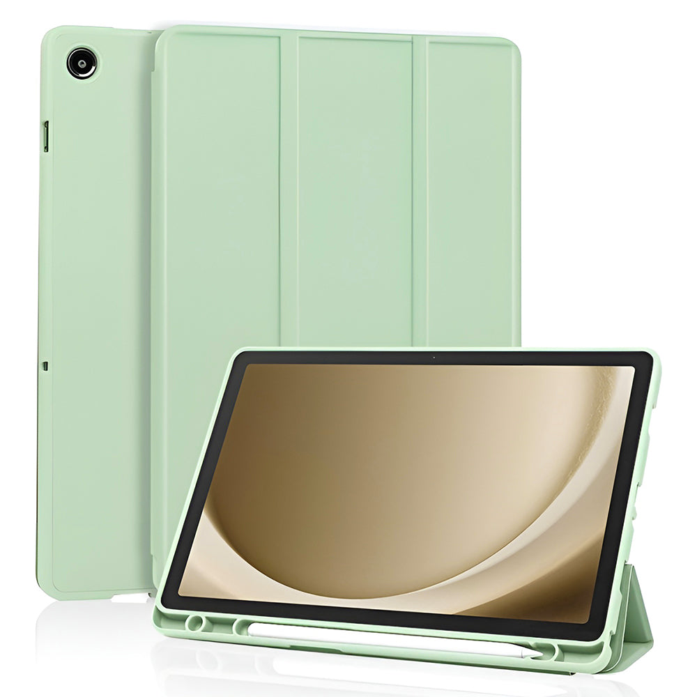 Techsuit - Flex Trifold (with Pencil Holder) - Galaxy Tab A11 Plus / A9 Plus - Matcha Green