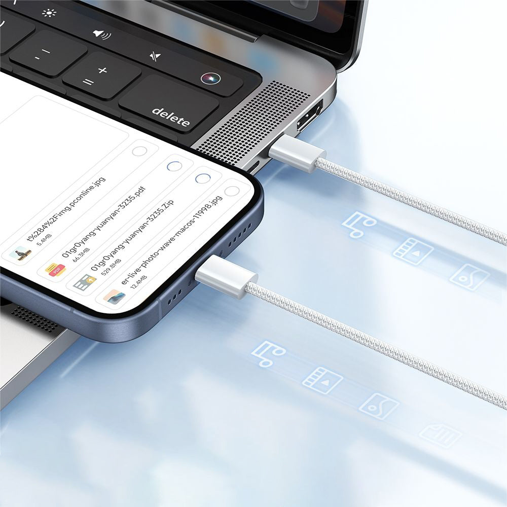 Mcdodo - Data Cable (CA-5690) - USB-C to USB-C, PD Fast Charging, 3A, 60W, 480Mbps, 1m - White