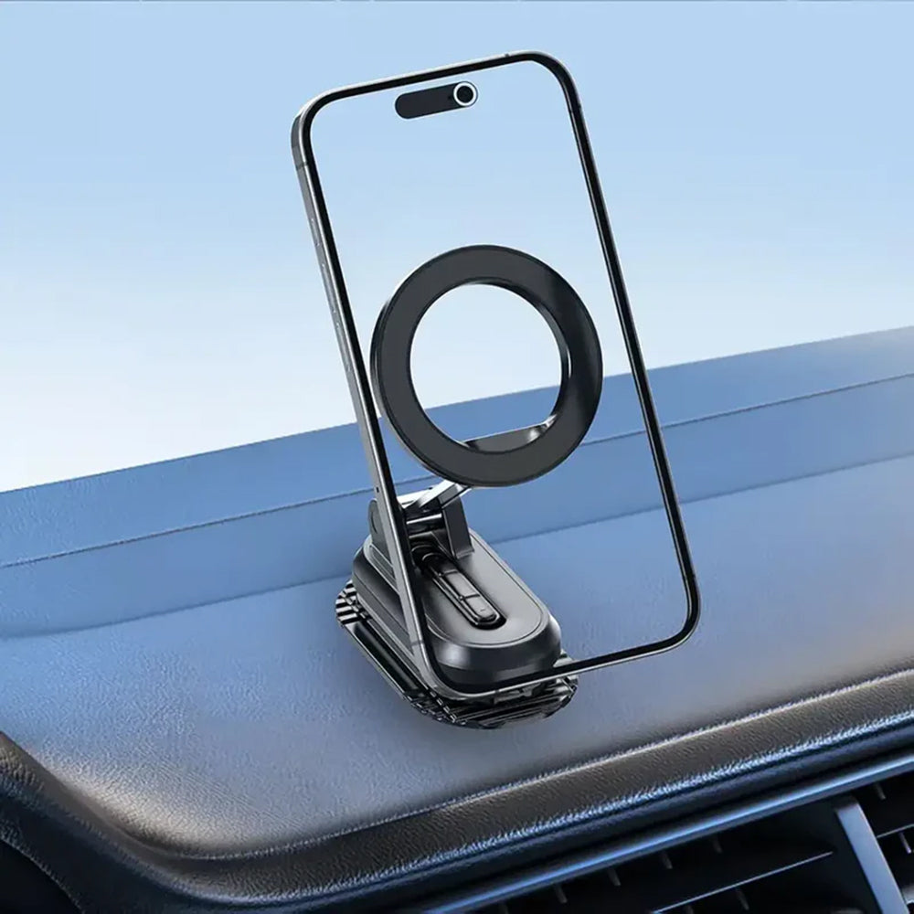Mcdodo - Magnetic Car Holder (CM-6240) - for Dashboard, 3M Adhesive, Foldable Design - Black
