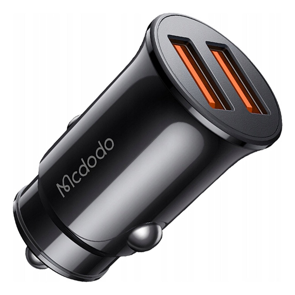 Mcdodo - Car Charger (CC-6602) - Dual-Port, 12W, Fireproof PC, 12-24V - Black