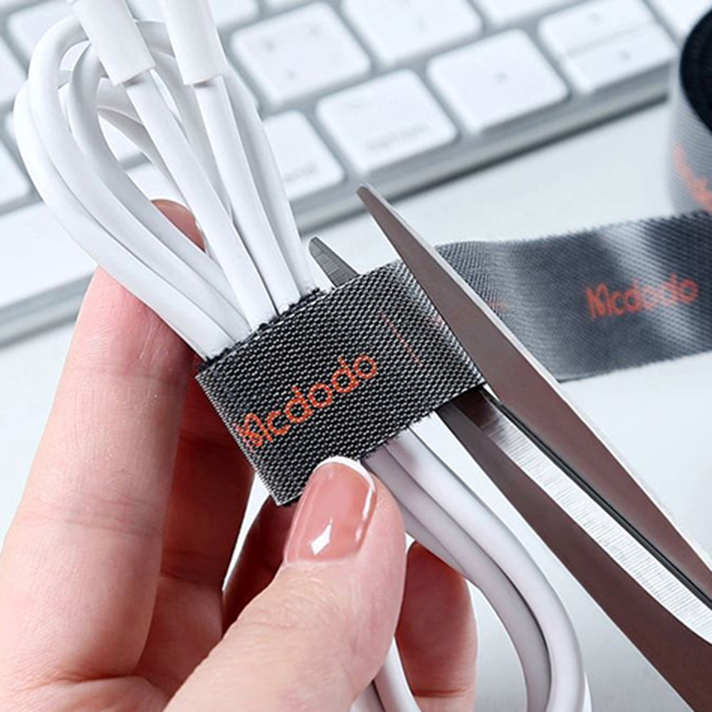 Mcdodo - Cable Organizer Belt (VS-0960) - Velcro Straps, 1m - Black