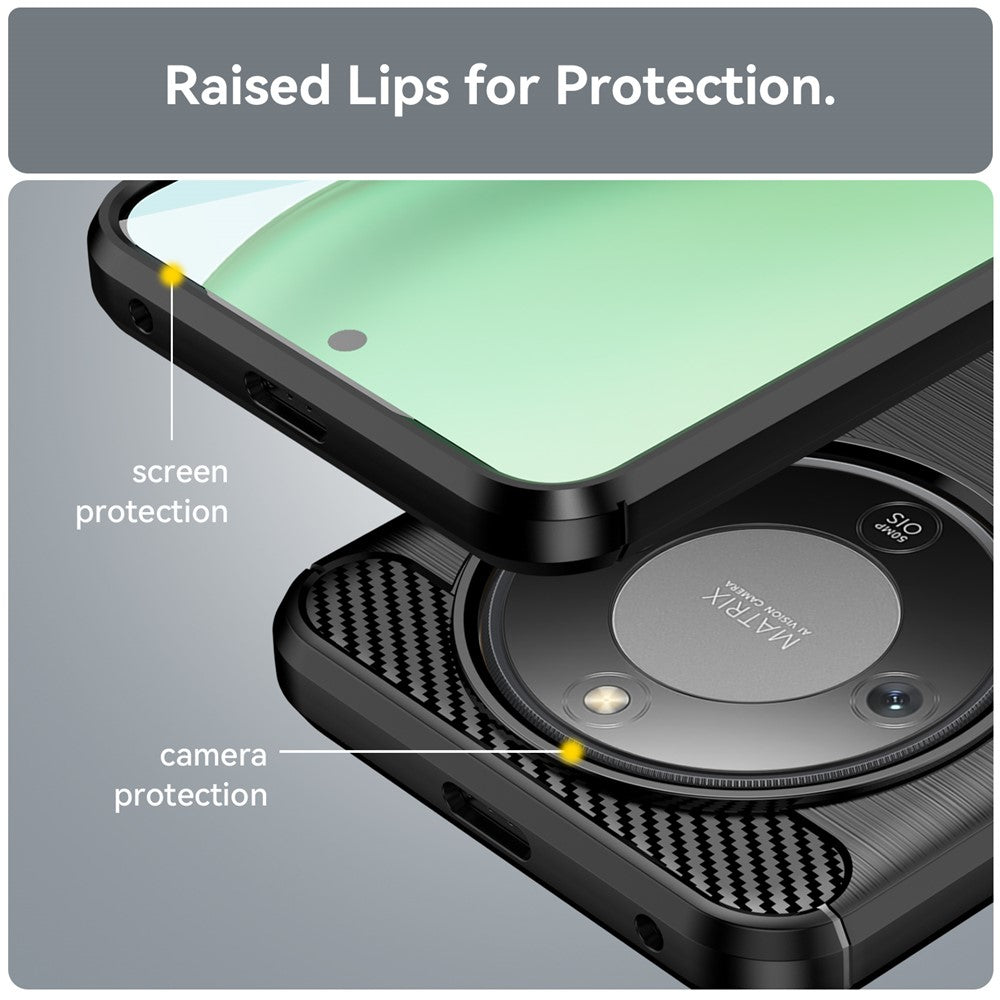 Techsuit - Carbon Silicone - Honor Magic8 Lite - Black