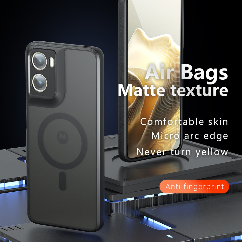 Techsuit - PureFrost MagSafe - Motorola Moto G06 - Frosted Black