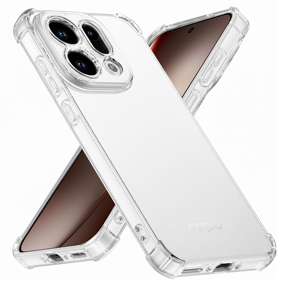 Techsuit - Shockproof Clear Silicone - Oppo Find X9 - Clear