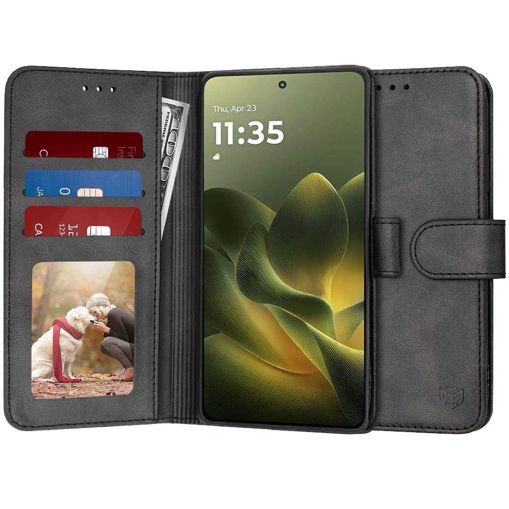 Techsuit - Diary Book - Motorola Edge 70 - Black