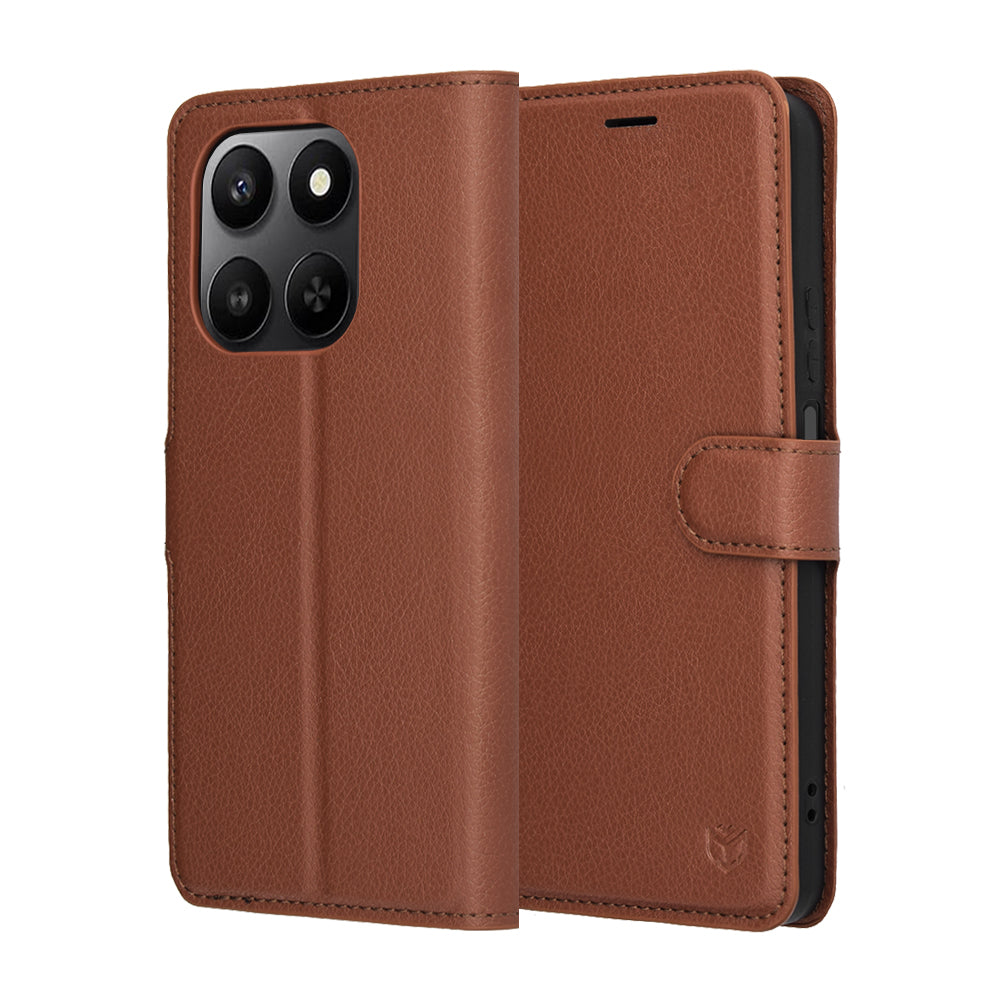 Techsuit - Leather Folio - Honor 400 Smart 5G / 400 Smart 4G / X7d 4G - Brown