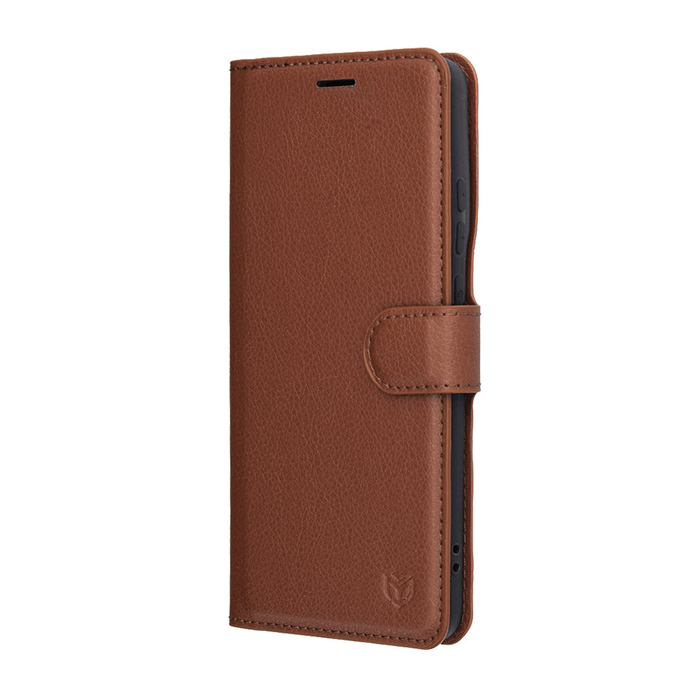 Techsuit - Leather Folio - Motorola Edge 70 - Brown
