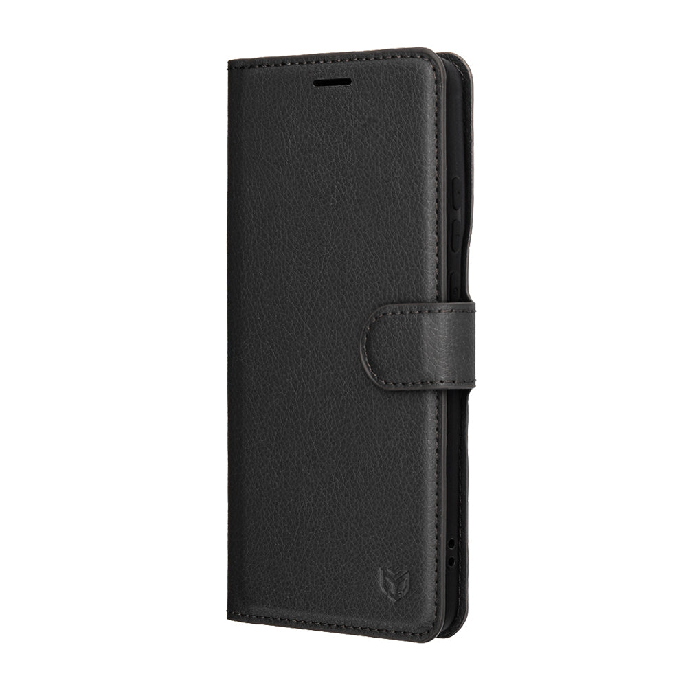 Techsuit - Leather Folio - Motorola Edge 70 - Black