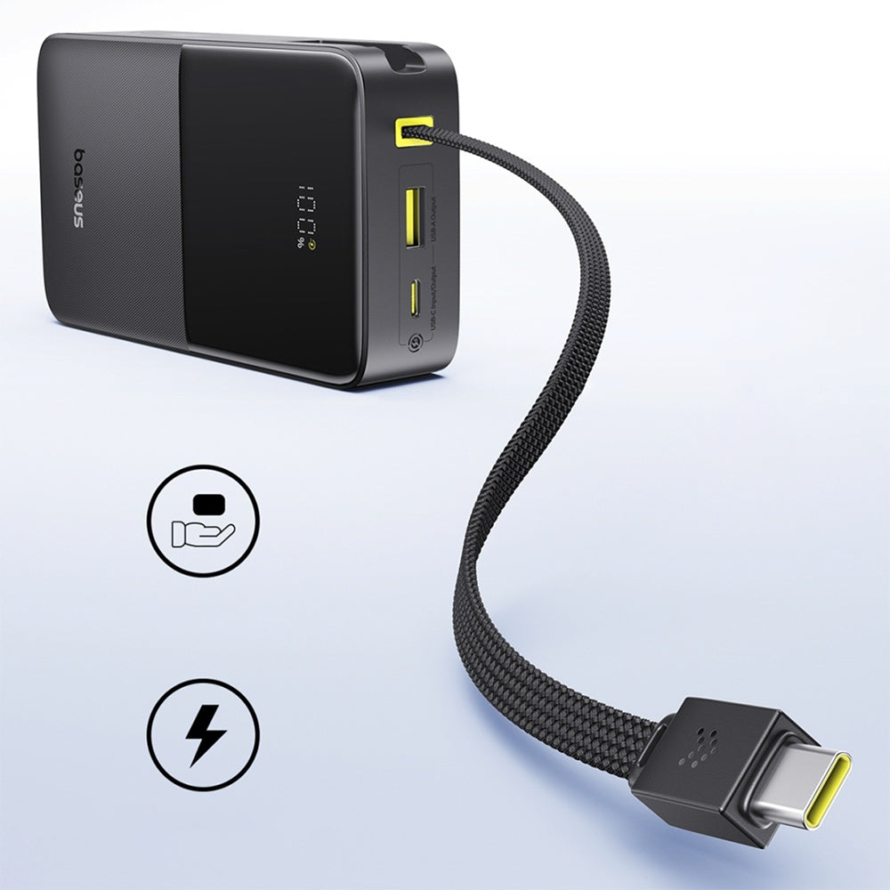 Baseus EnerFill Bipow2 Pro Power Bank 20000mAh 22.5W με Θύρα USB-A και Θύρα USB-C Cosmic Black
