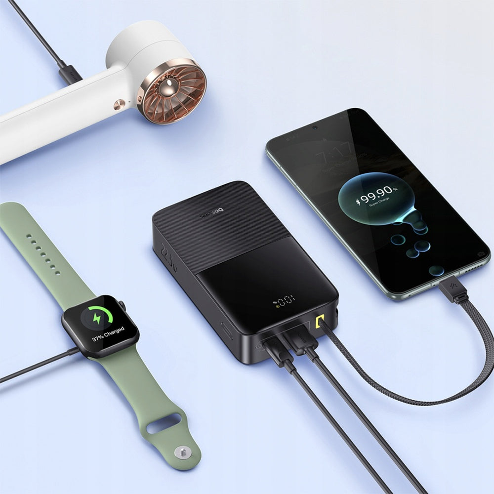 Baseus EnerFill Bipow2 Pro Power Bank 20000mAh 22.5W με Θύρα USB-A και Θύρα USB-C Cosmic Black