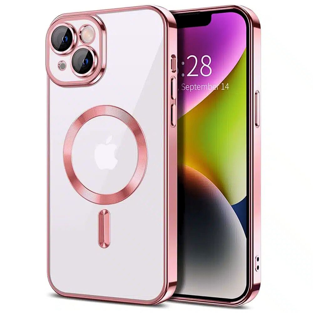 Θήκη Διαφανή Magsafe Gloss Ροζ - Iphone 13 – Θήκη για κινητό από το PhoneBazaar.gr