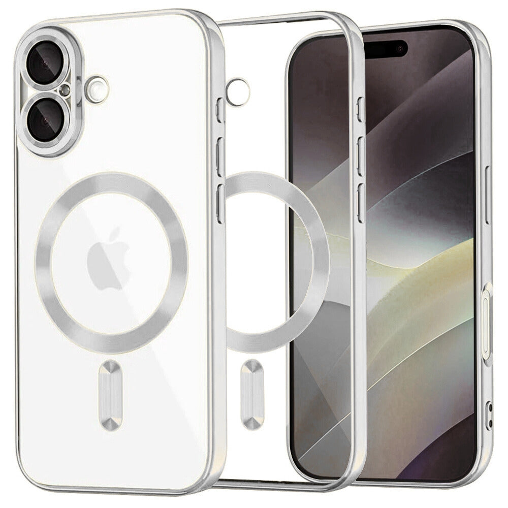 Θήκη Διάφανη MagSafe Gloss Ασημί - iPhone 17