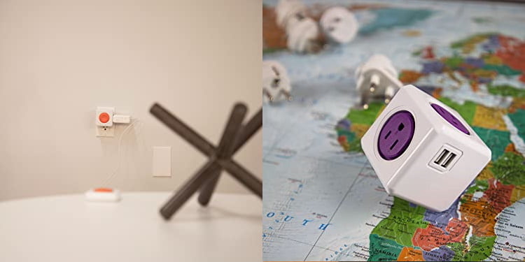 Allocacoc® PowerCube |Extended Duo USB A+C| Πολύπριζο 4 θέσεων & 1xUSB/1xUSB-C με καλώδιο επέκτασης 1,5 μέτρo - Γκρι - 10436/DEEUAC