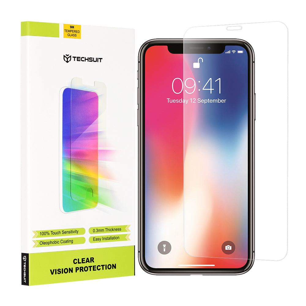 Techsuit - Clear Vision Glass - iPhone X / iPhone XS / iPhone 11 Pro - Transparent