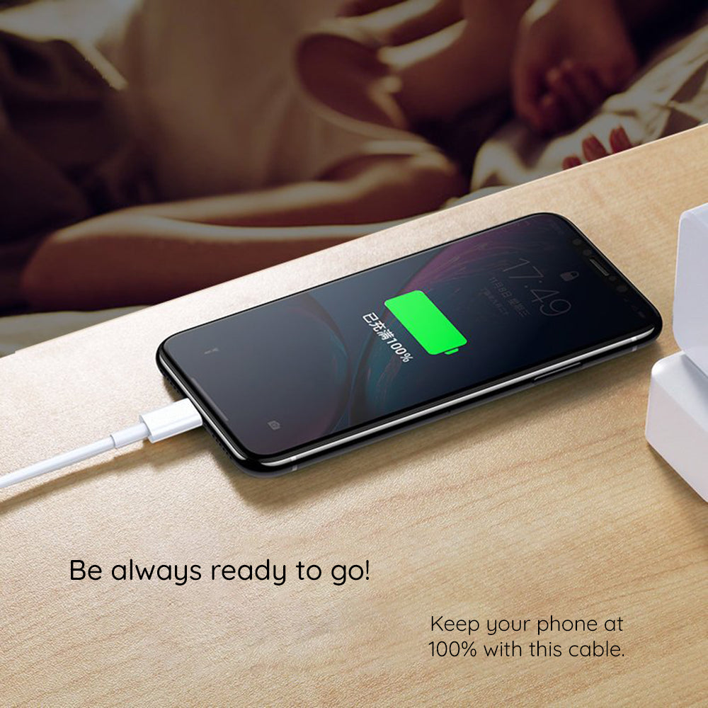 Lito - Data Cable - Type-C to Type-C Quick Charging PD18W, 2m - White