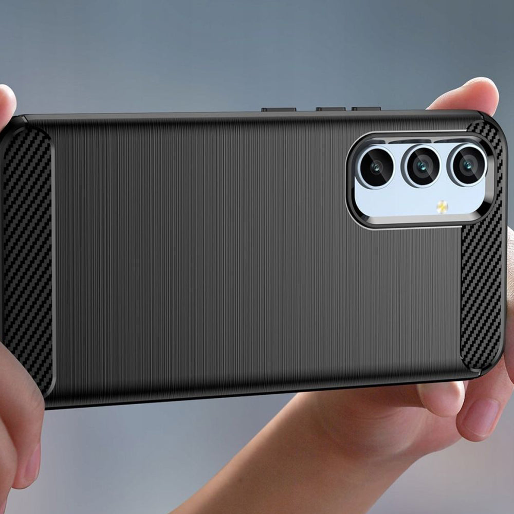 Techsuit - Carbon Silicone - Samsung Galaxy A34 5G - Black