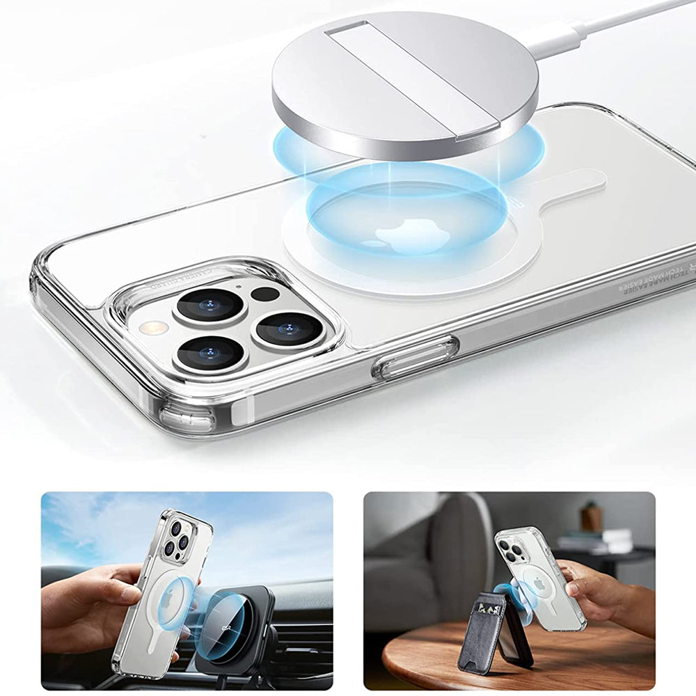 ESR - Adapter HaloLock (2 pack) - Compatible with MagSafe Wireless Charging, Universal Phone Ring for Samsung, iPhone - White