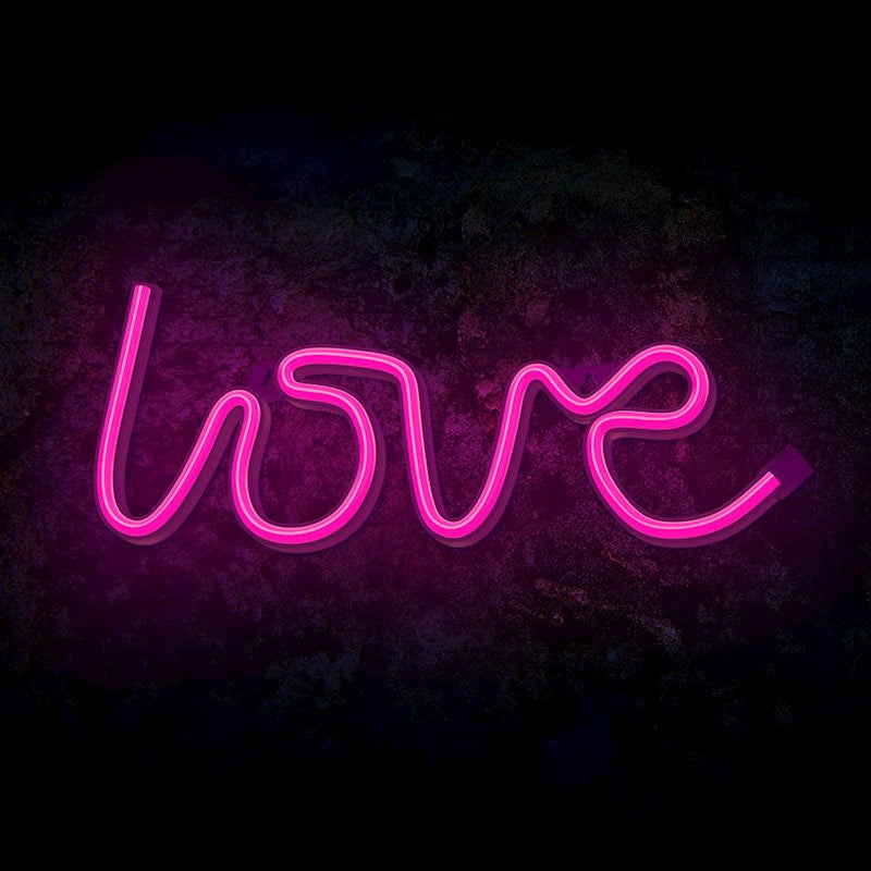 Forever Neon LED Light Love pink Bat