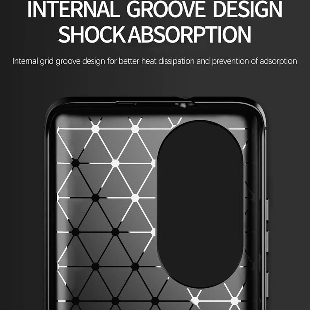 Techsuit - Carbon Silicone - Oppo A58 5G / A78 5G - Black