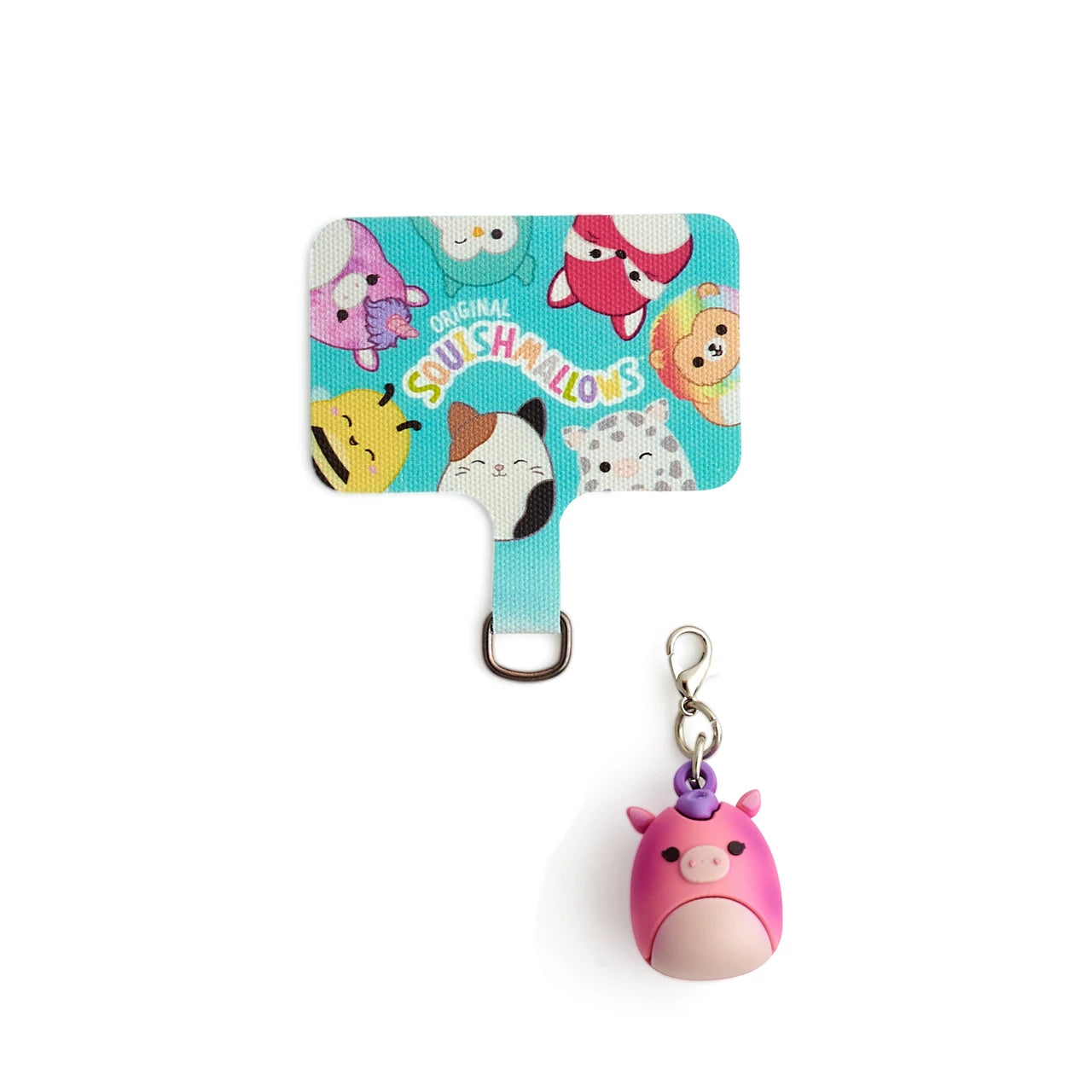 Lazerbuilt Squishmallows Lola the Unicorn Mobile Charm – Universal Μπρελόκ Κινητού με Pad Σύνδεσης