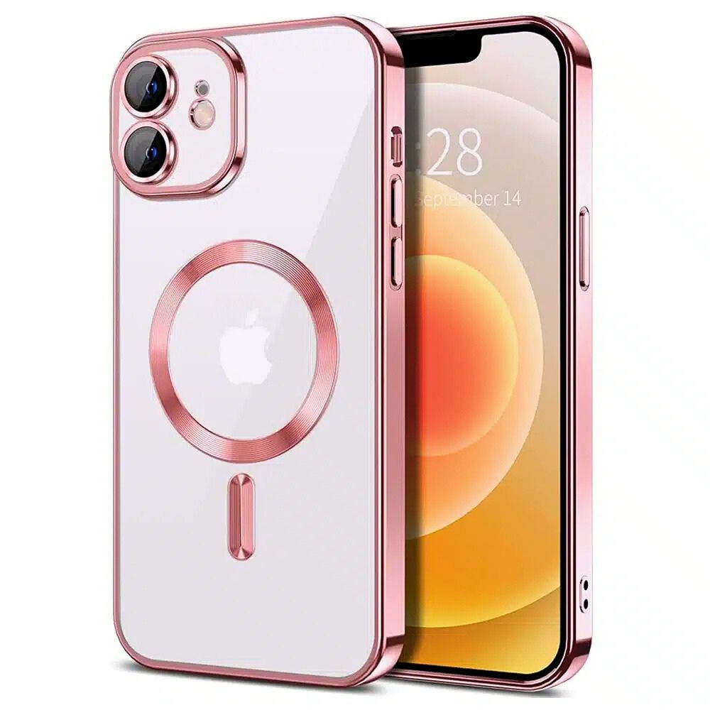 Θήκη Διαφανή Magsafe Gloss Ροζ - Iphone 11 – Θήκη για κινητό από το PhoneBazaar.gr