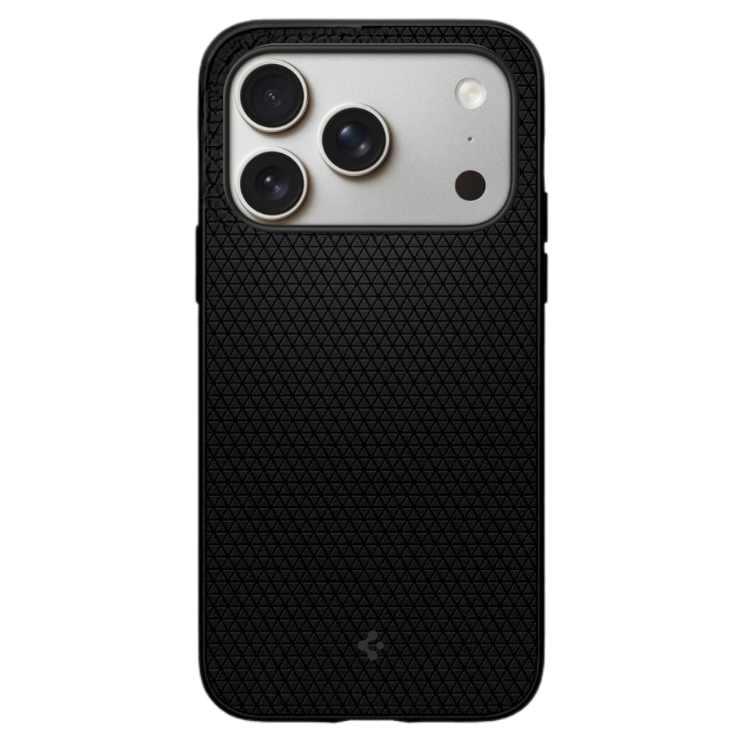 Spigen Liquid Air Back Cover Σιλικόνης Matte Black iPhone 17 Pro Max - Μαύρο