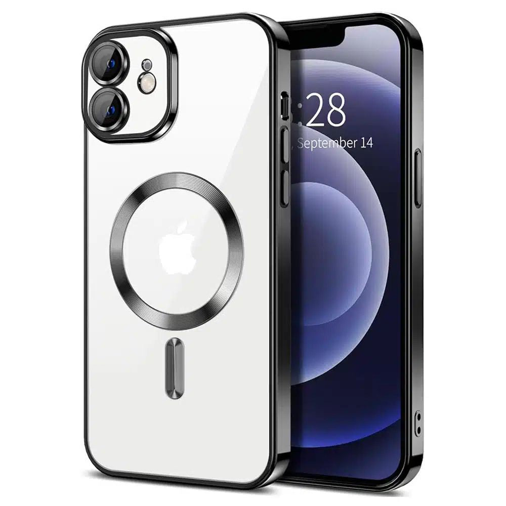 Θήκη Διαφανή Magsafe Gloss Μάυρο - Iphone 11 – Θήκη για κινητό από το PhoneBazaar.gr