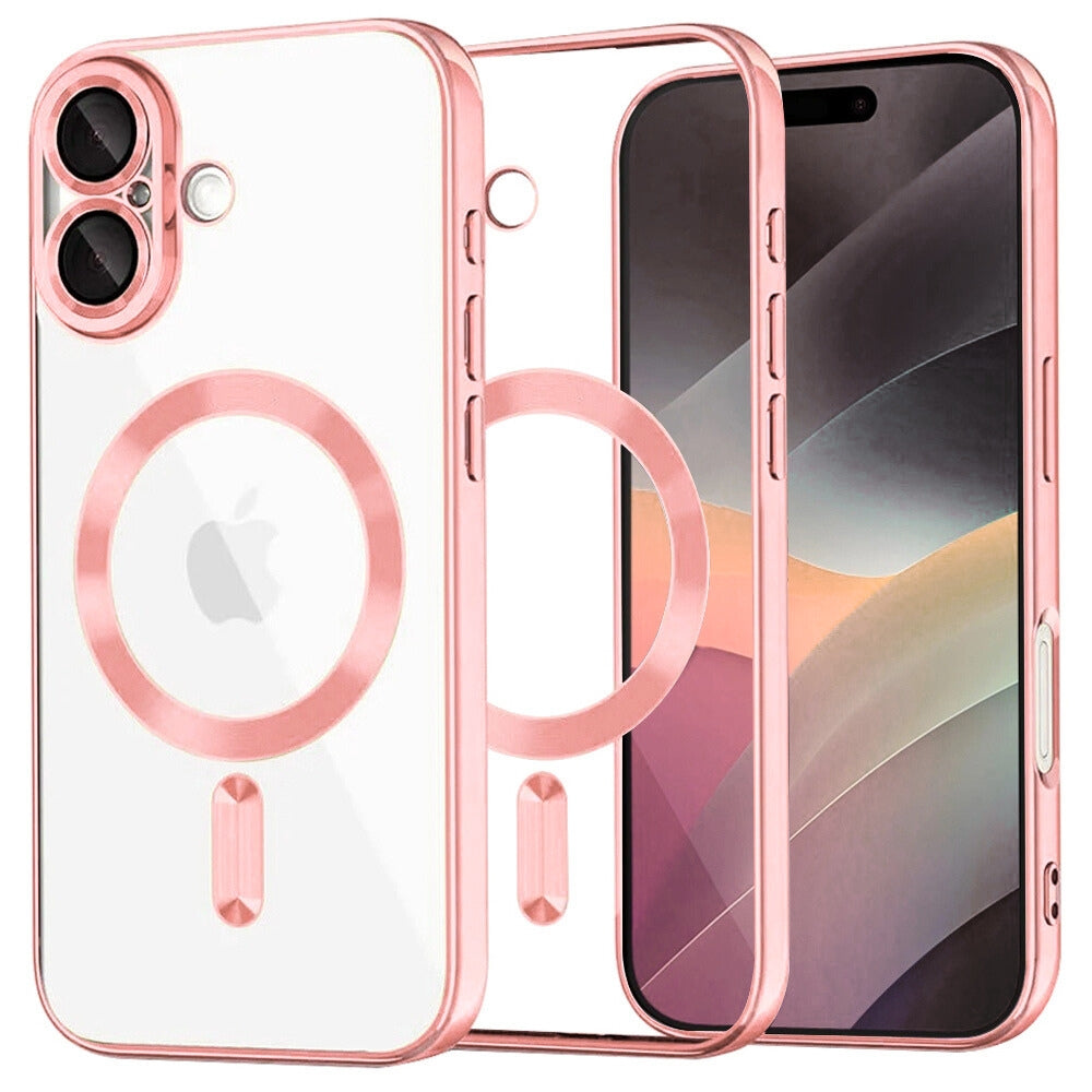 Θήκη Διάφανη MagSafe Gloss Ροζ - iPhone 17