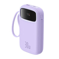 Baseus QPow 2 20000mAh 30W powerbank με 2x USB-C (μωβ)