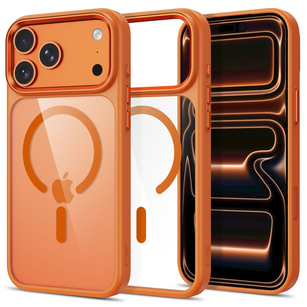 Θήκη Tech-Protect MAGMAT MagSafe CC iPhone 17 PRO MAX / 18 PRO MAX Cosmic Orange/Διάφανο - iPhone 17 Pro Max