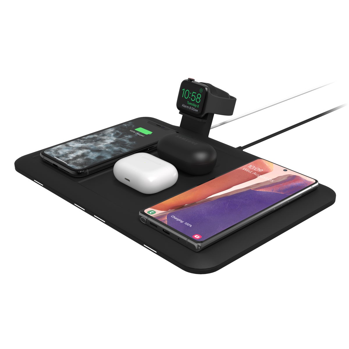 Mophie 4 In 1 Wireless Charging Mat Σταθμός Φόρτισης Για Ασύρματη Φόρτιση Τεσσάρων Συσκευών - Μαύρος – Θήκη για κινητό από το PhoneBazaar.gr