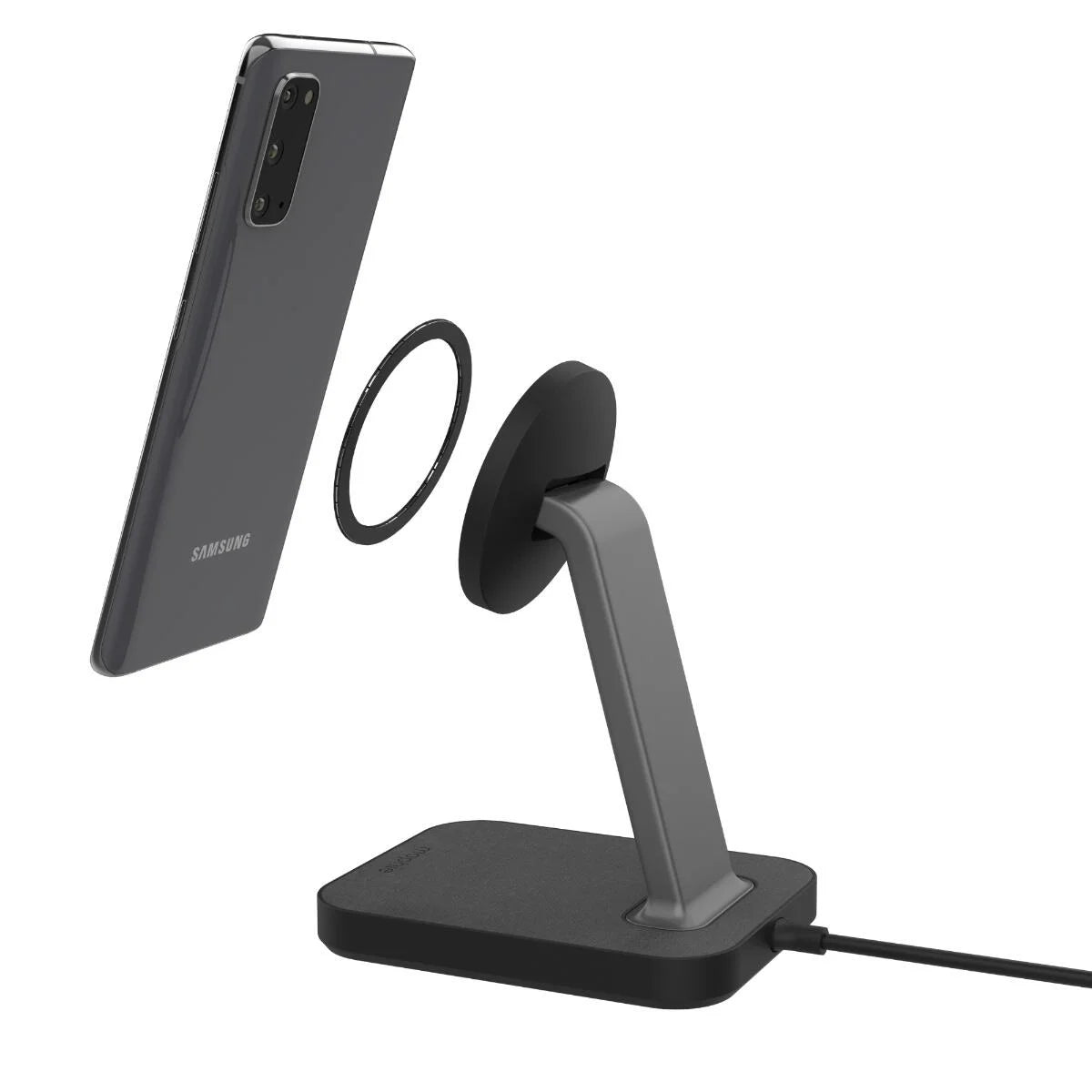 Mophie Snap+ Charging Pad Οικιακός Μαγνητικός ταχυφορτιστής ισχύος 15W σε χρώμα γκρι