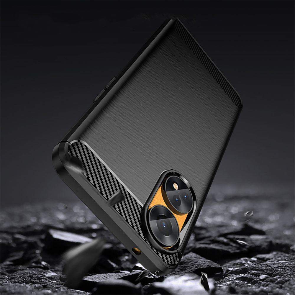 Techsuit - Carbon Silicone - Oppo Reno8 T - Black