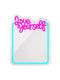 Forever Light Neon Mirror Led Love Yourself/Turquoise Pink - Διακοσμητικός Καθρέπτης Με Led Neon – Θήκη για κινητό από το PhoneBazaar.gr