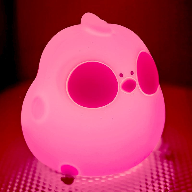 Forever Light LED Night Lamp Hungry Chicken FNL-10  Φωτιστικό νυκτός από μαλακή σιλικόνη με ενσωματωμένο χρονοδιακόπτη