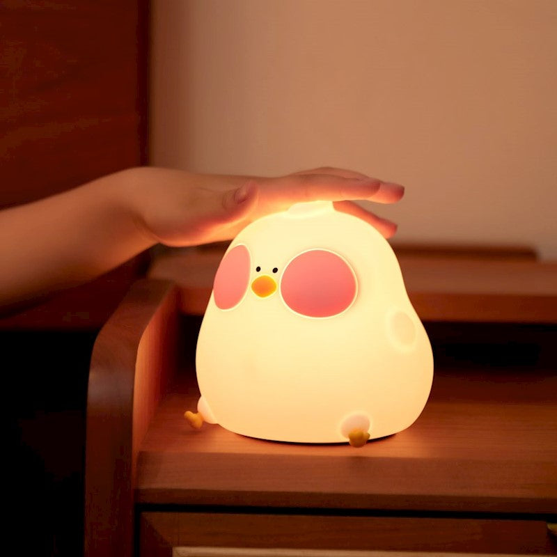 Forever Light LED Night Lamp Hungry Chicken FNL-10  Φωτιστικό νυκτός από μαλακή σιλικόνη με ενσωματωμένο χρονοδιακόπτη